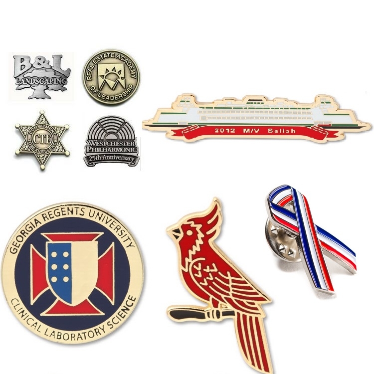 1.5" H Custom Die Struck Metal Lapel Pins