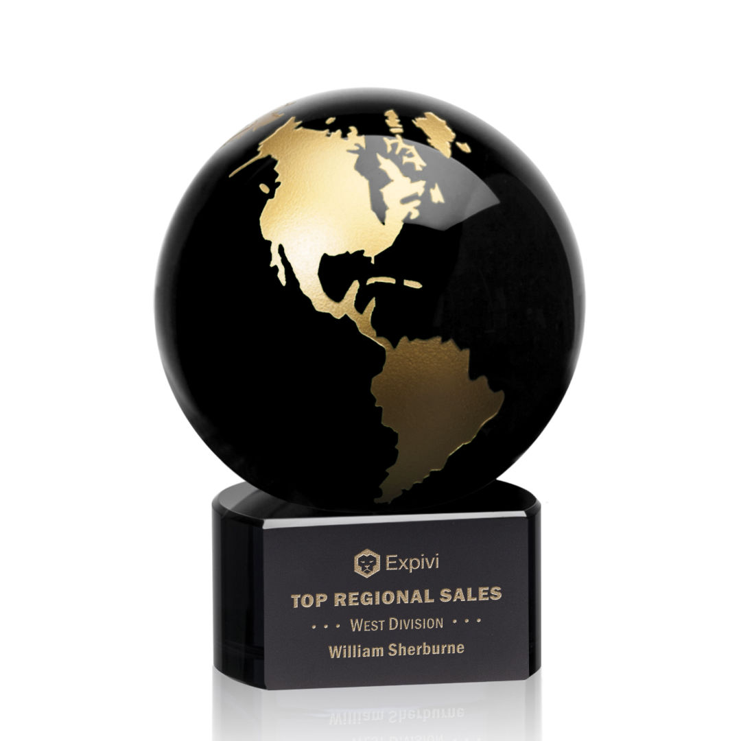 Marcana Globe Award - Black/Gold 3