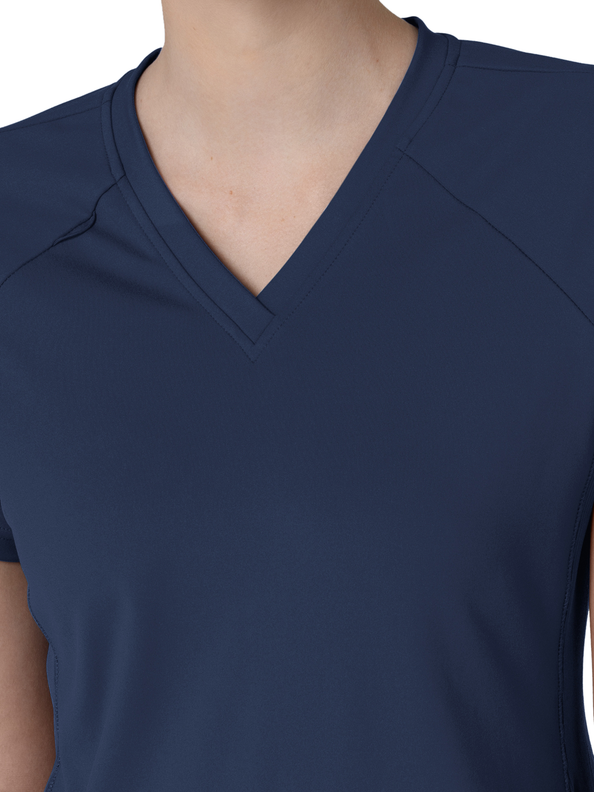 Wink - Renew Knit - Women's Four-Pocket Flex-n-Reach V-Neck Raglan Top 3