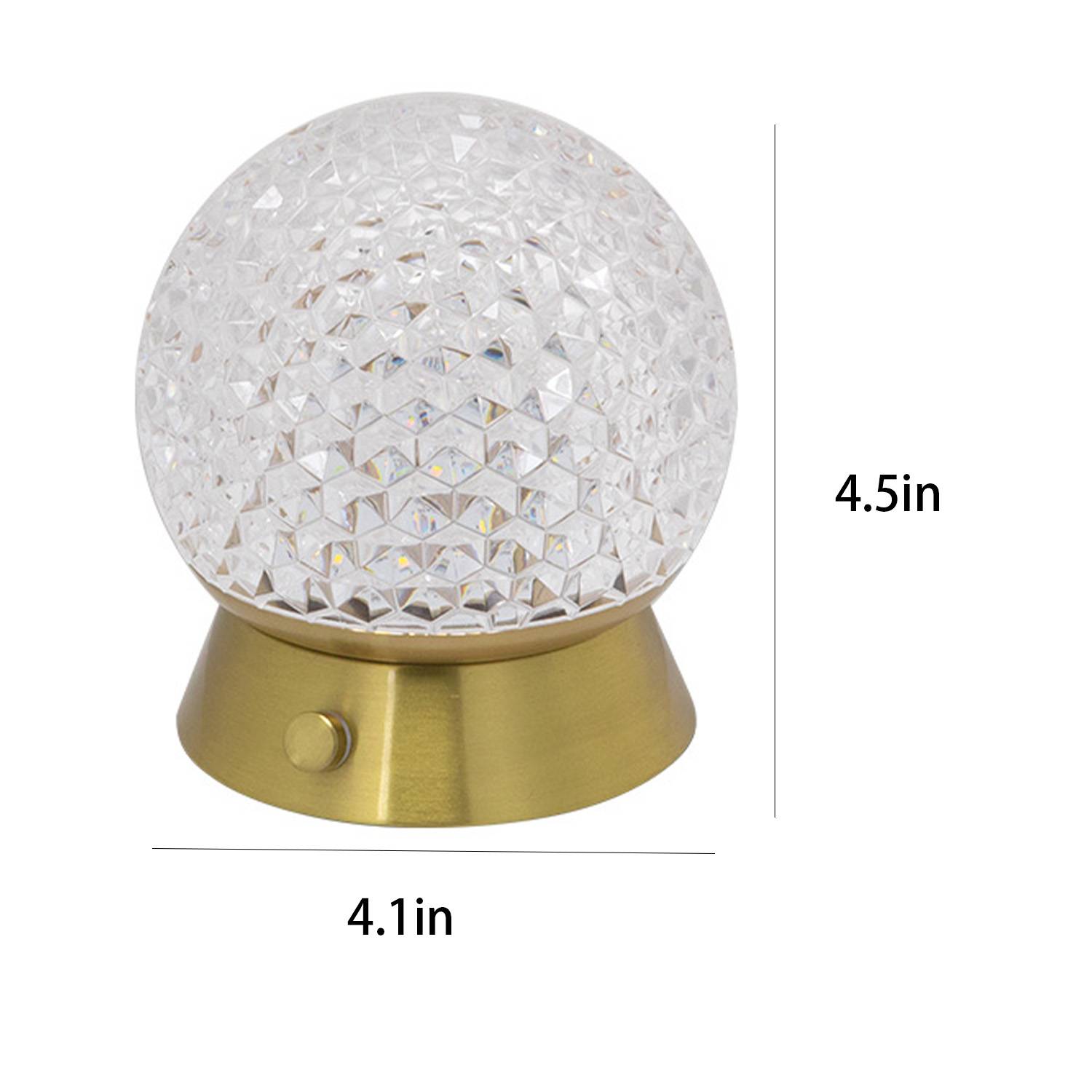 ABS Table Lamp Crystal Ball Decoration Bedroom Ambiance 5