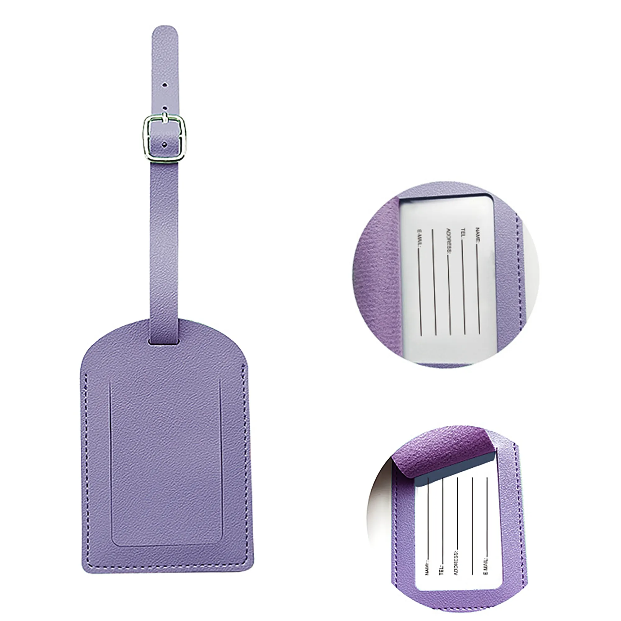 Costum Soft PU Leather Luggage Tag 14