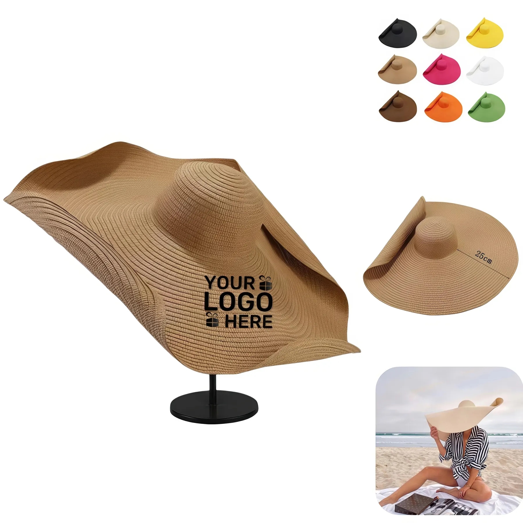 Large Wide Brim Straw Hats 3