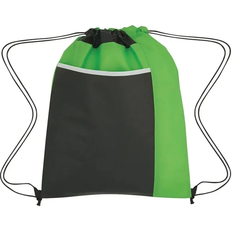 Non-Woven Drawstring Backpack With Large Front Pocket 4