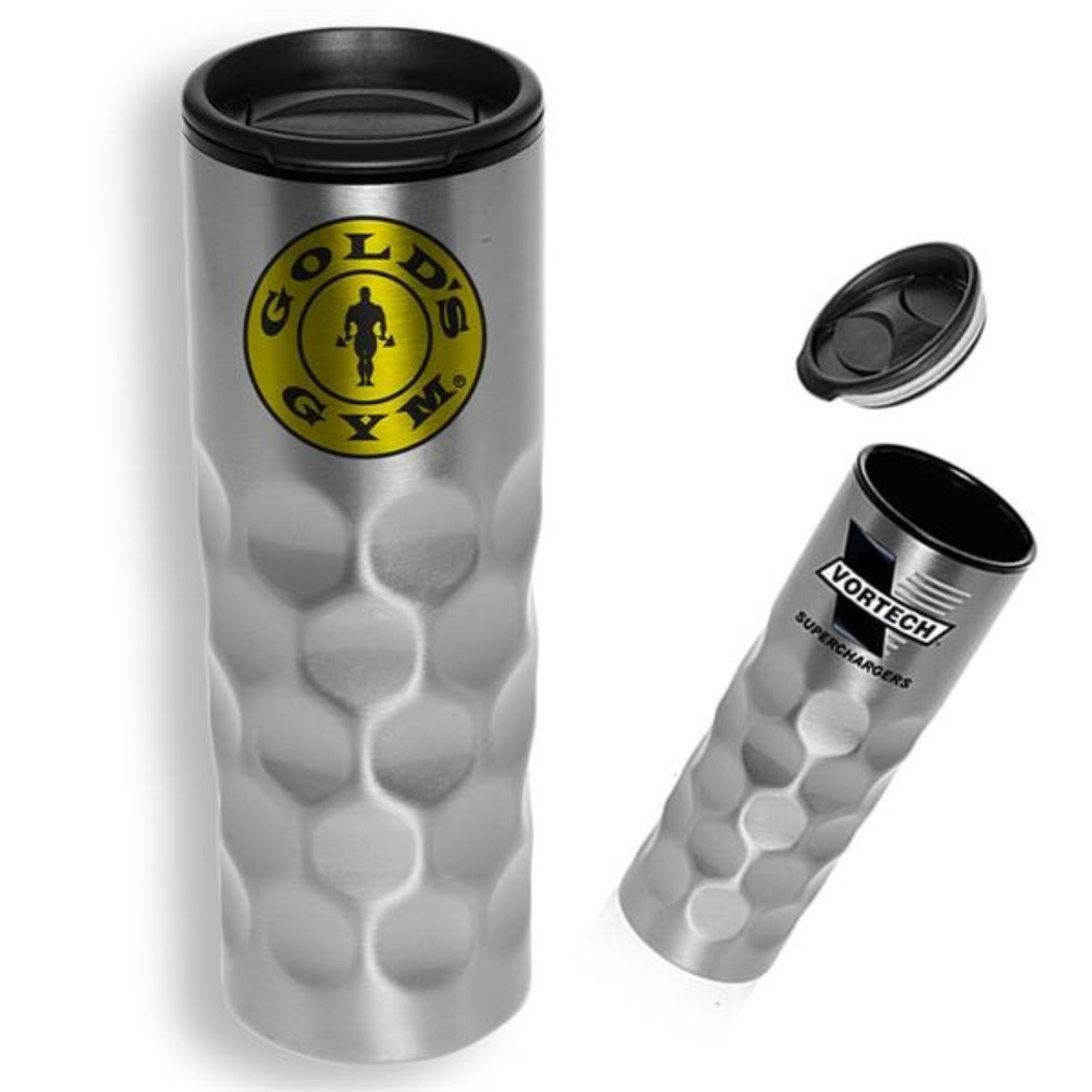 16 Oz Honeycomb Stainless Steel Tumbler w/ Twist Locking Cap 2