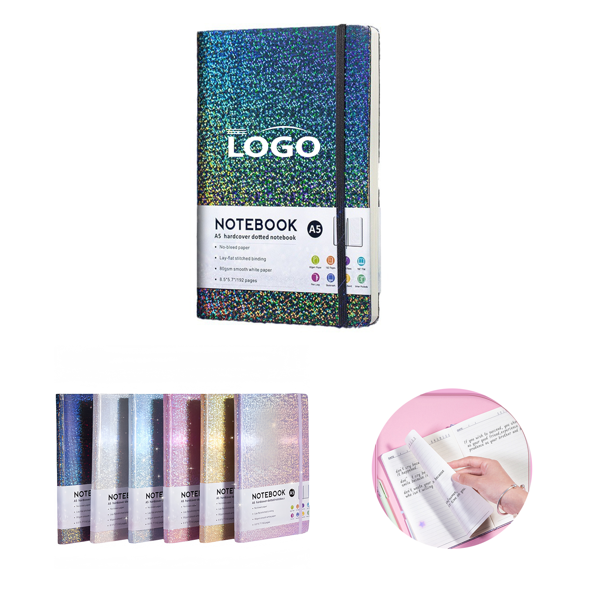 Starry Hardcover A5 Notebook 2