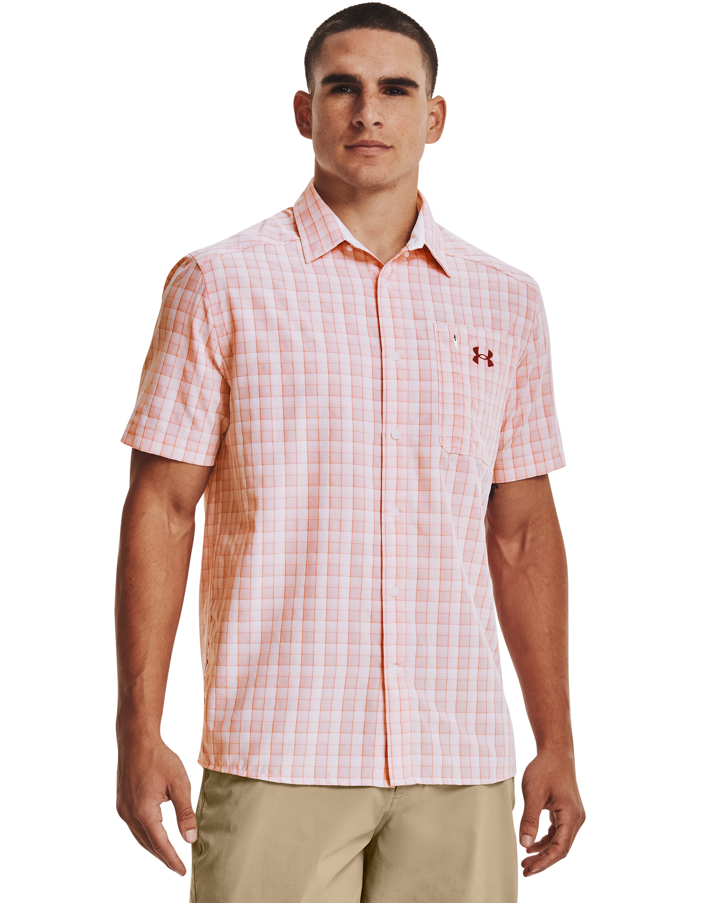 UA Drift Tide 2.0 Plaid Men's Short Sleeve 17