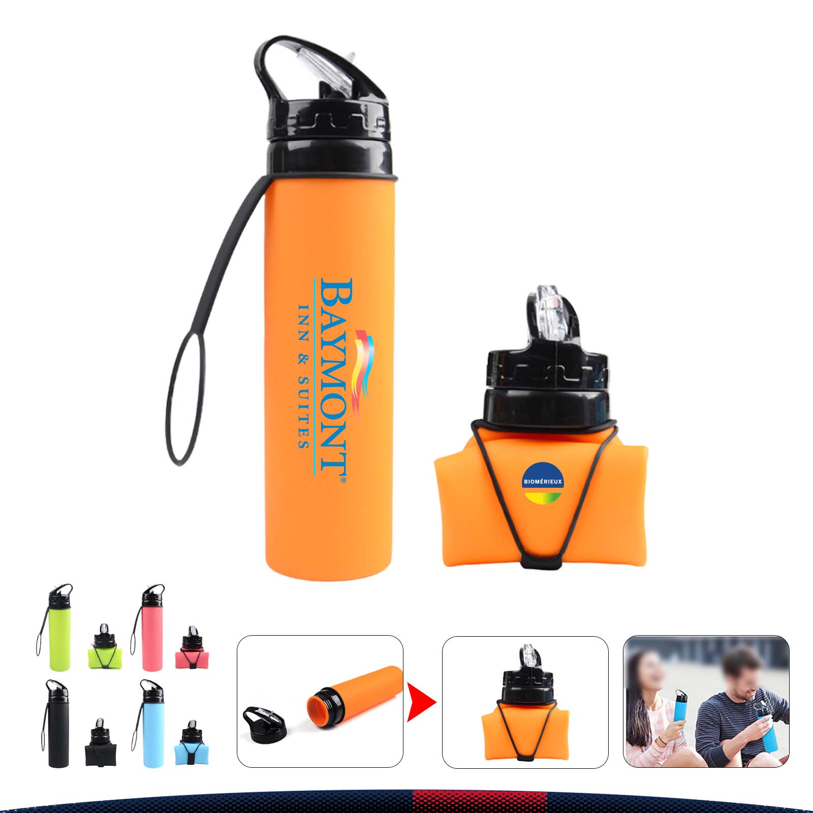 600ml Straight Collapsible Bottle 3