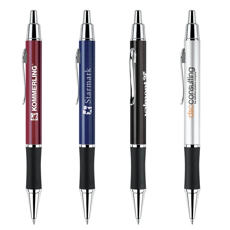 Aluminum Barrel Pen with Rubber Grip