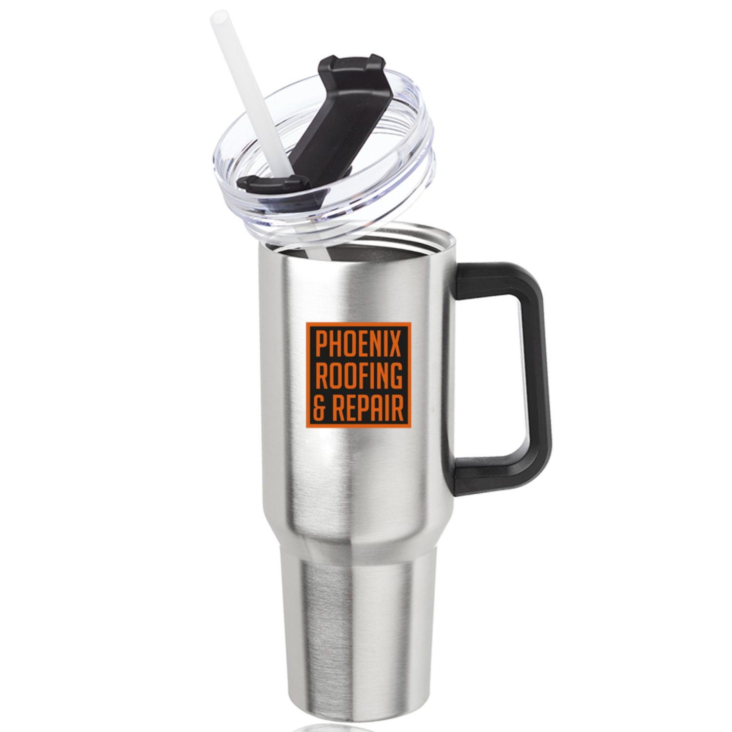 40 oz. Stainless Steel Travel Mugs w/ Handle 3