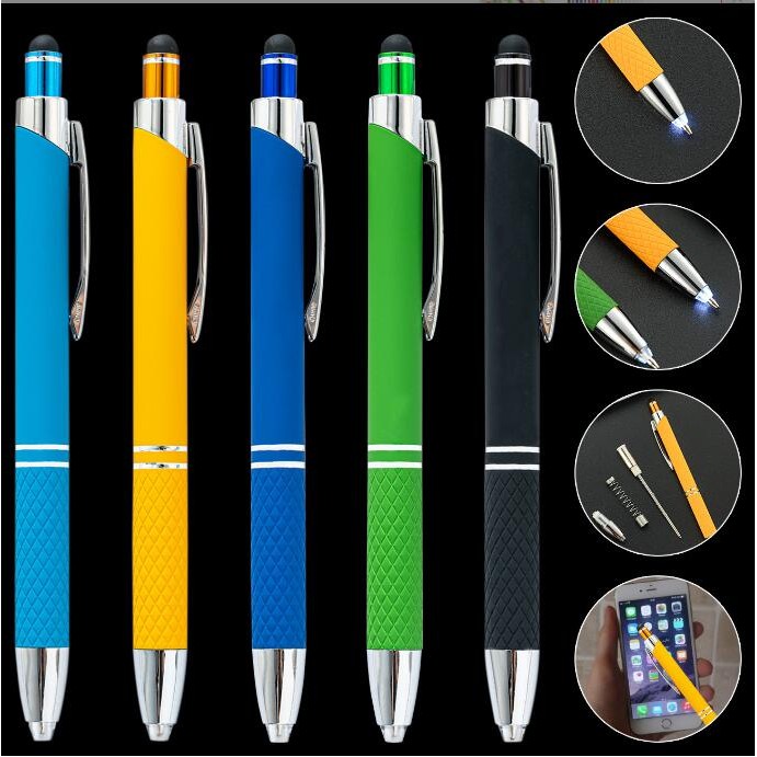Light Pen With Soft Rubberized Grip/Led pen 1
