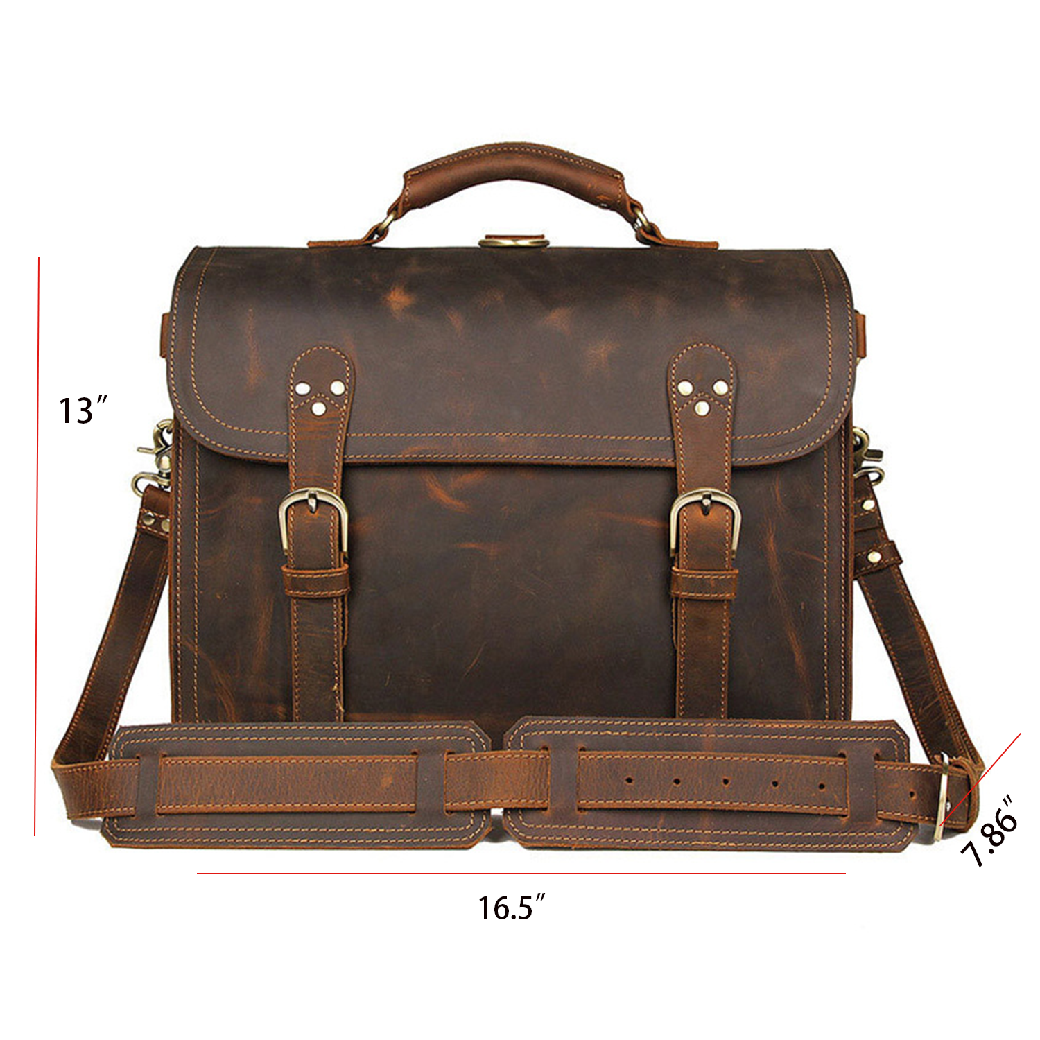 Classic Leather Backpack 4