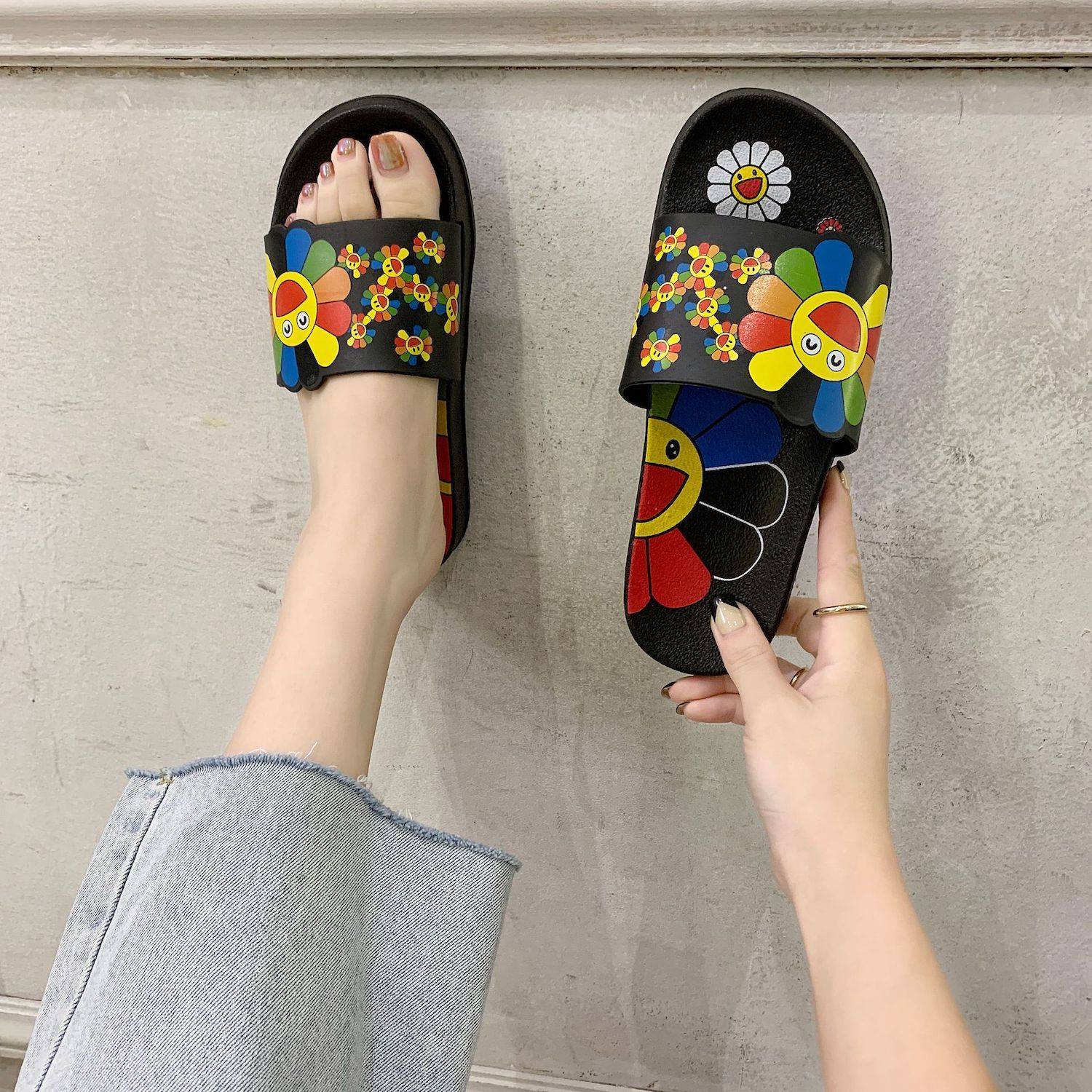 Women Beach Slippers Shower Flip Flops 5