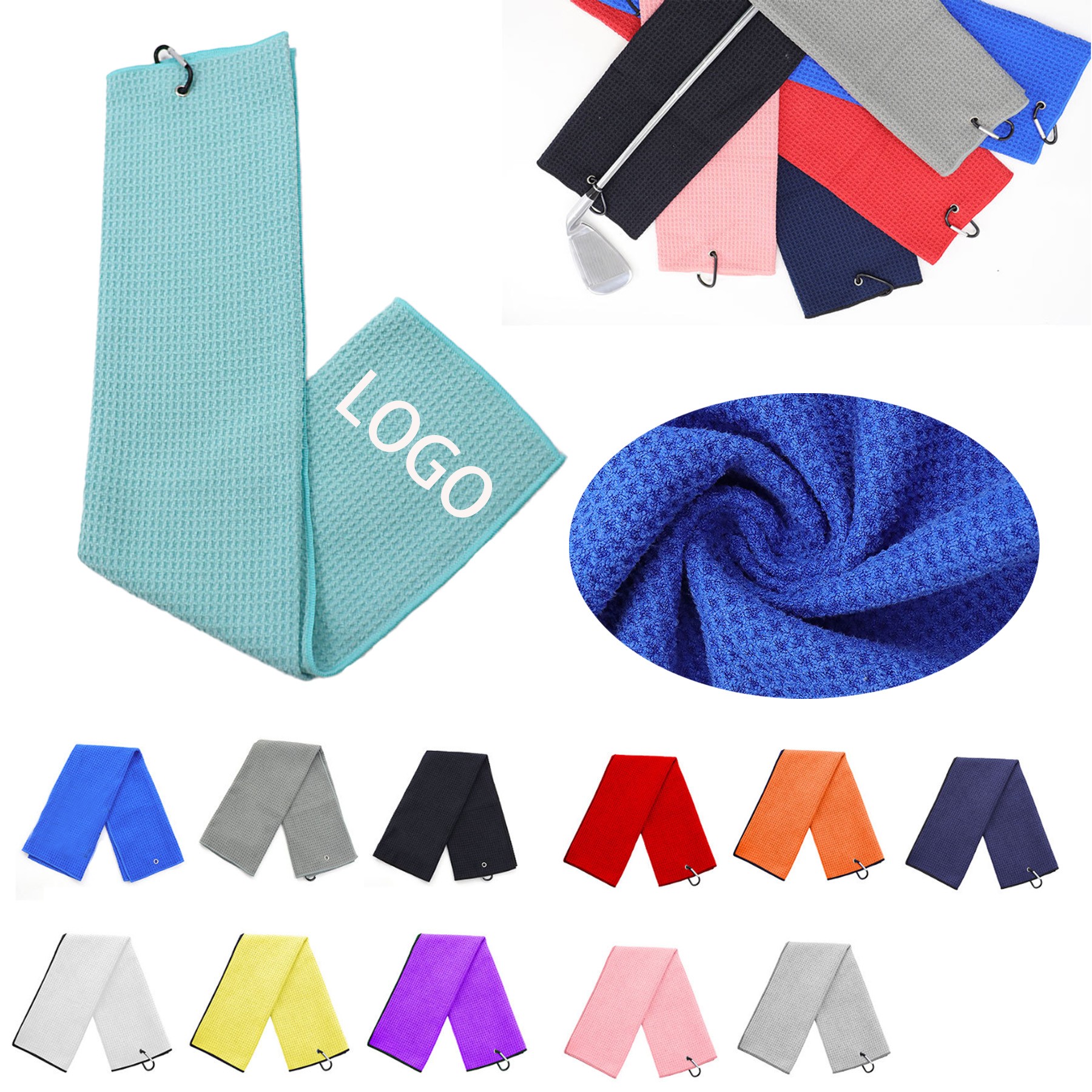 Microfiber Waffle - Textured Golf Towel