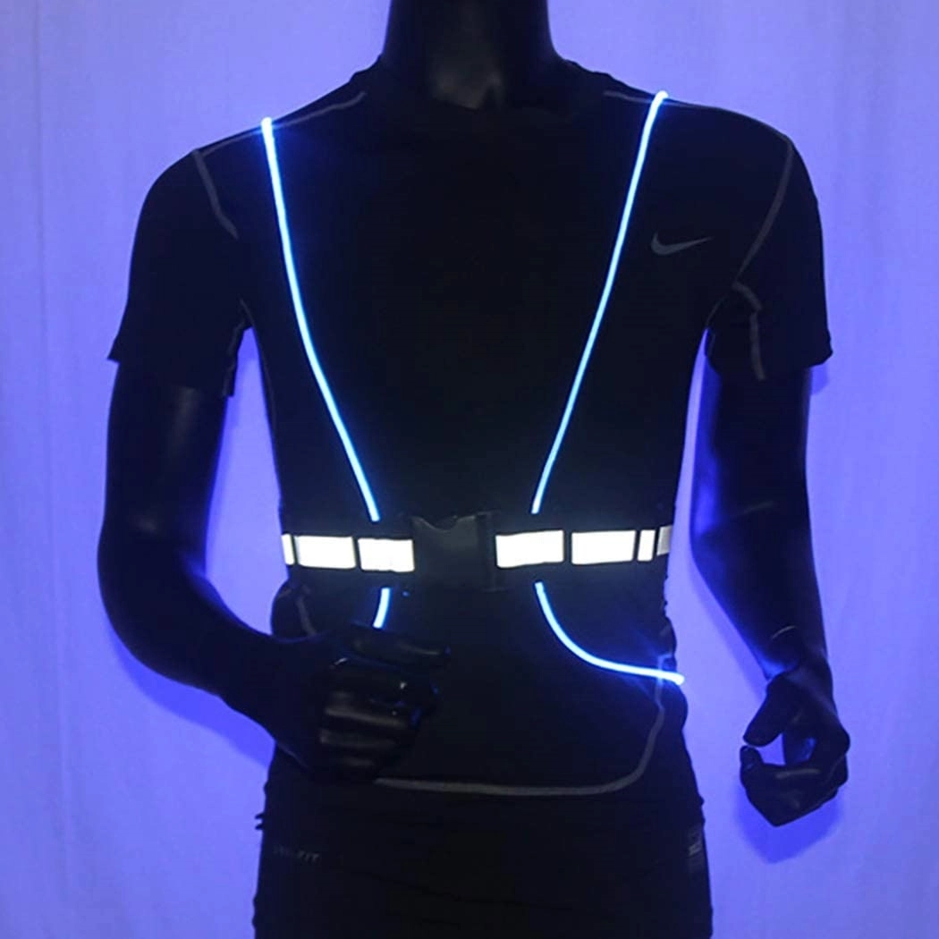 LED Flashing Reflective Running Sports Safety Vest 3