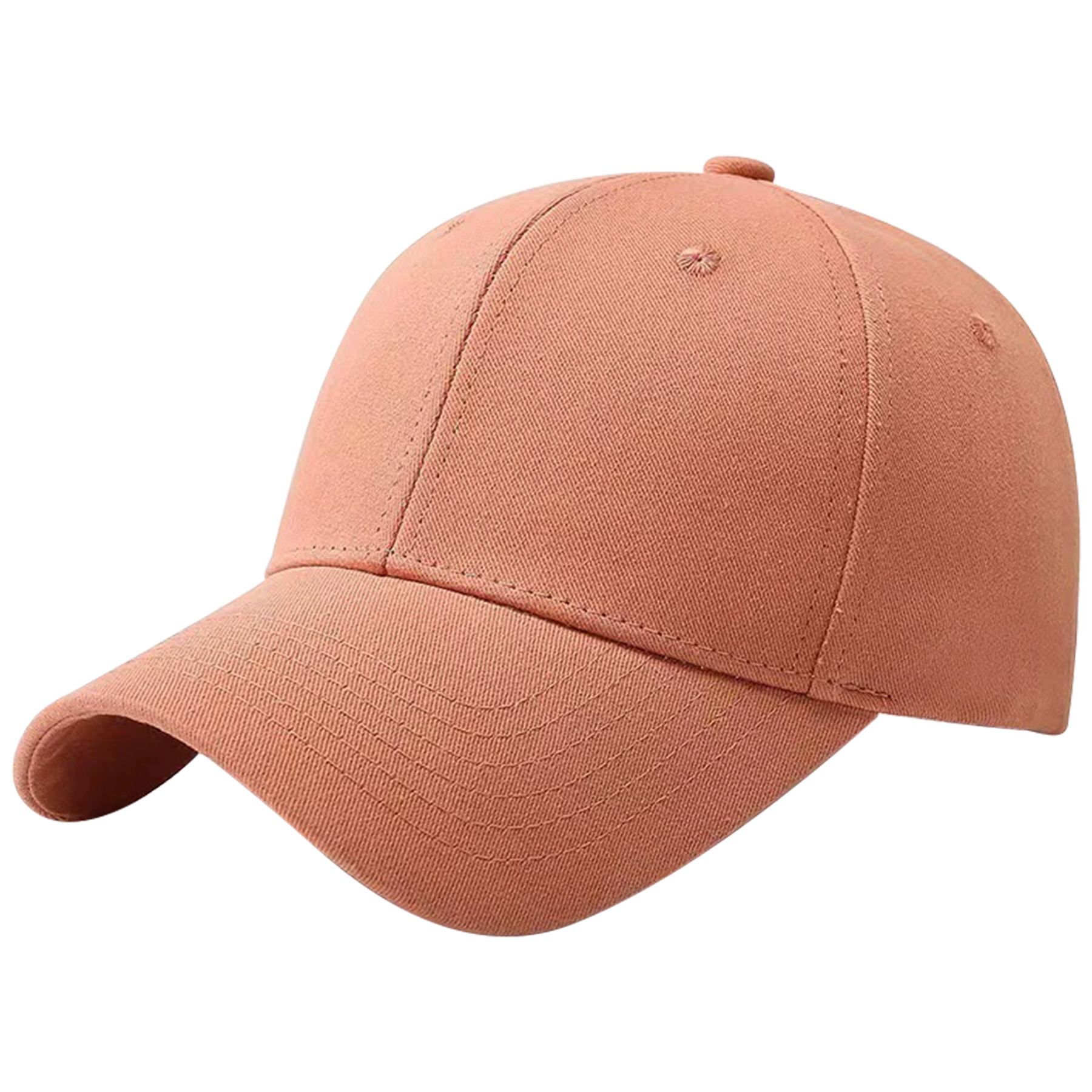 Classic 6-panel Curved Brim Baseball Cap With Plastic Snapback Clousure (MOQ: 1pc) 19