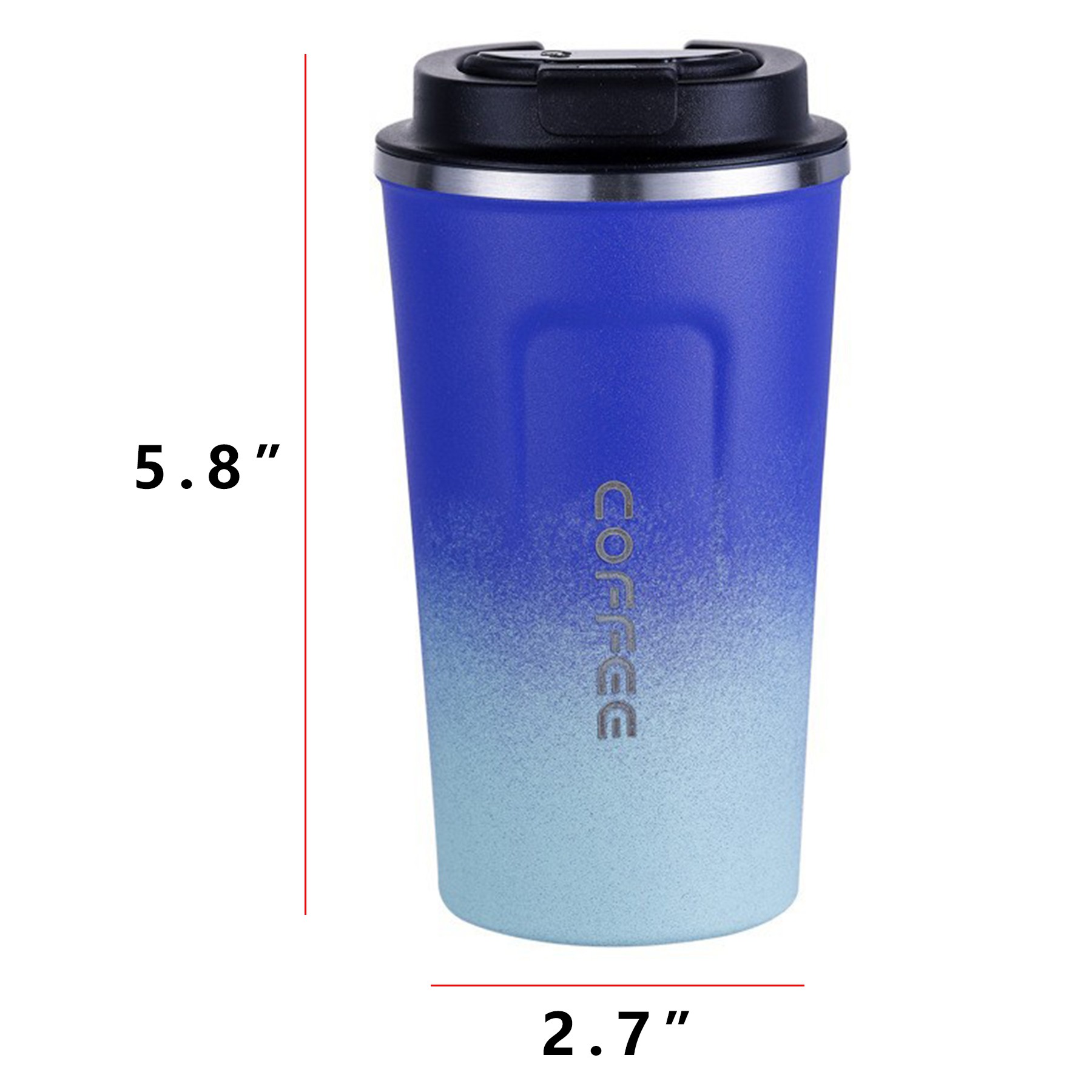 12Oz Gradient Colors Smart Coffee Tumbler 1