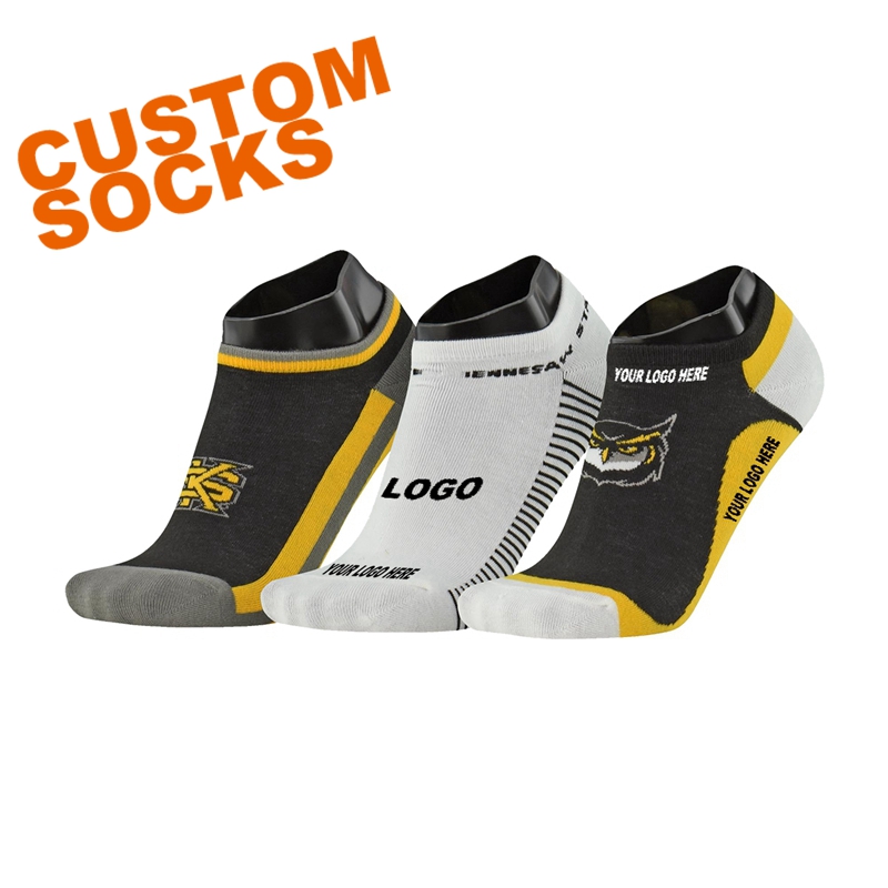 Economy Low Cut Custom Cotton Sock - Knit-In 4