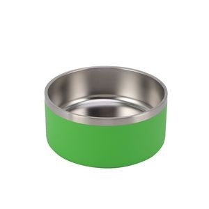32oz Double Walls Steel Pet Food Bowl 6