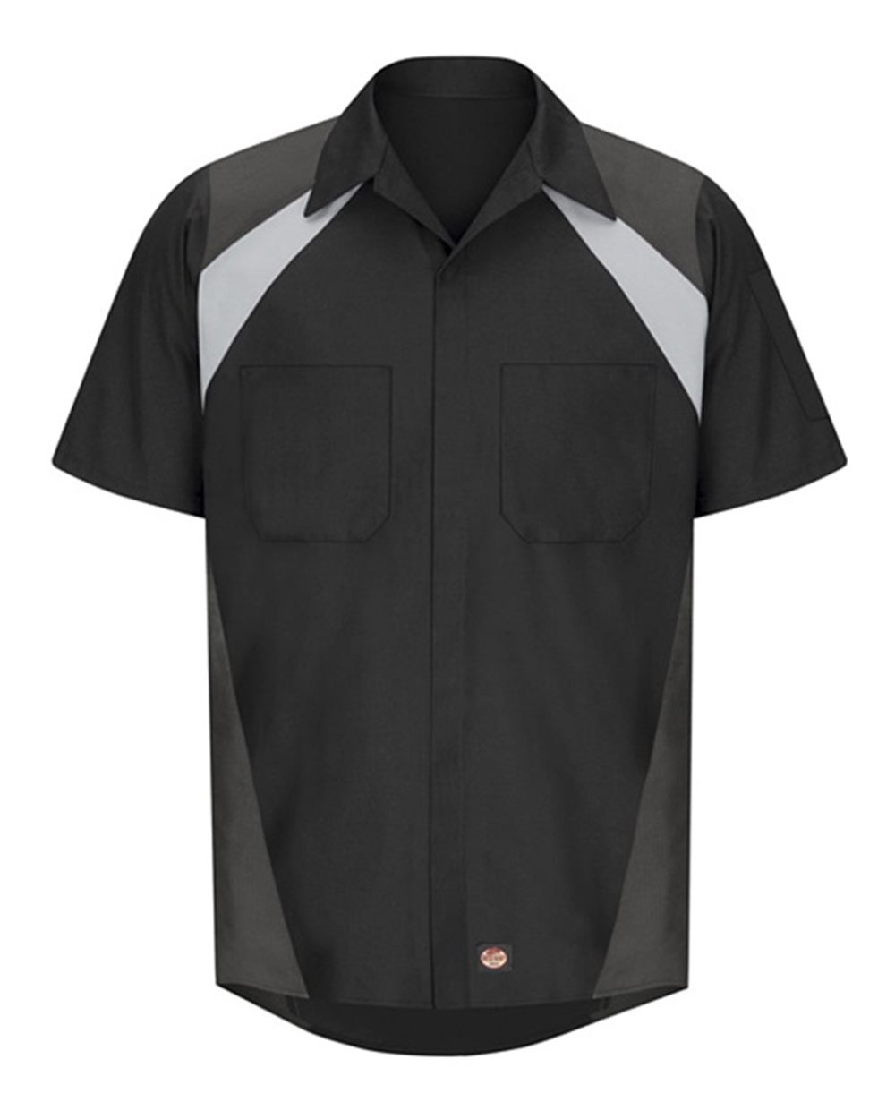 Men's Tri-Color Short Sleeve Shop Shirt - SY28 9