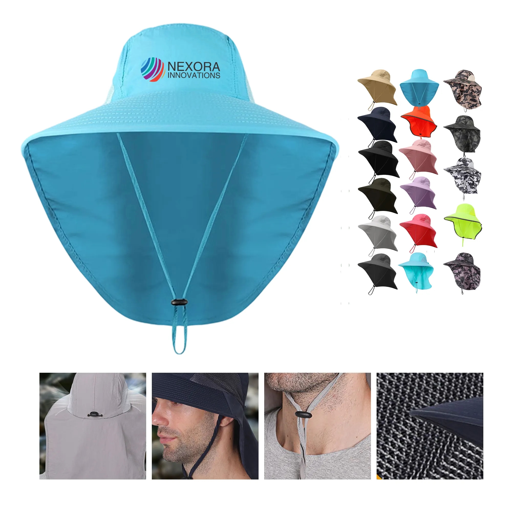 Summer UV-Protective Sun Hat with Wide Brim 14