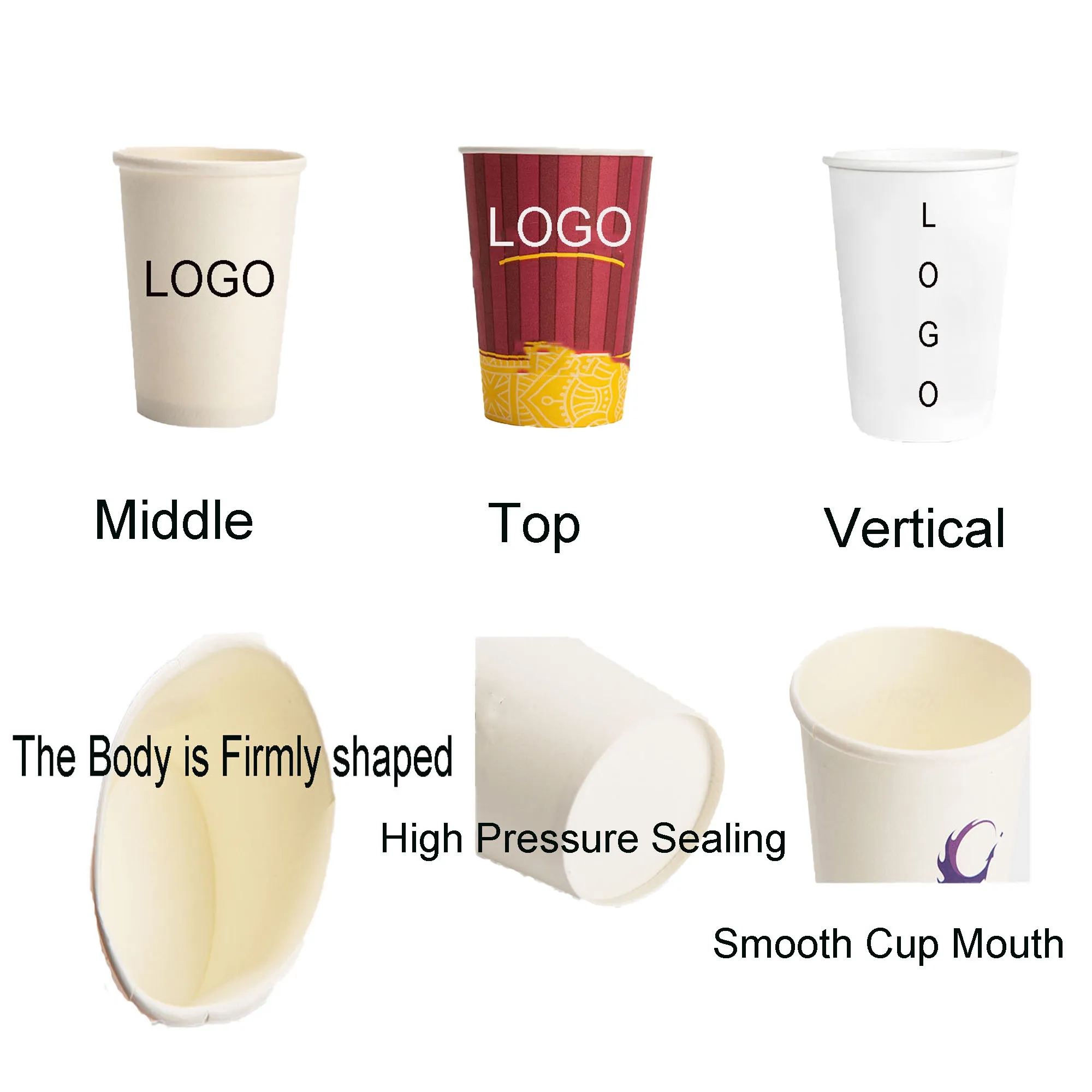 Spot Full Color Coffee Thickend Paper Cup 5