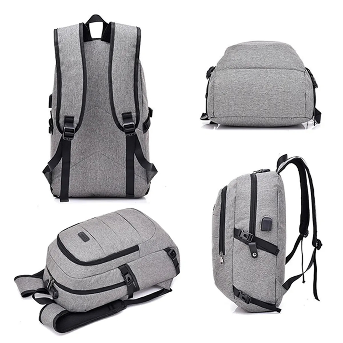 Large Capacity Laptop Business Travel Anti Theft Backpack 2