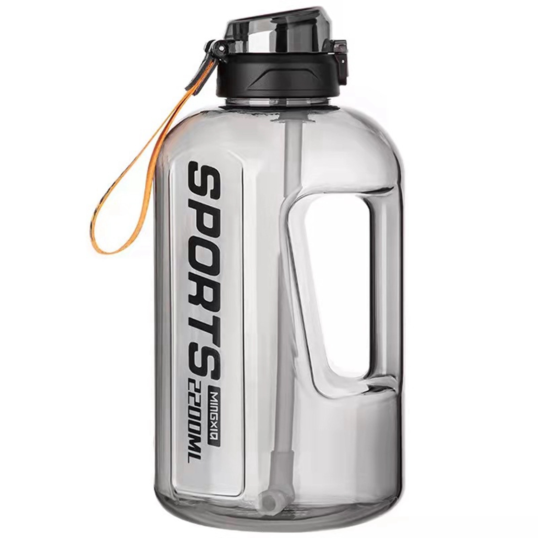 Large Capacity Plastic Sport Water Bottle with Straw Lid 7