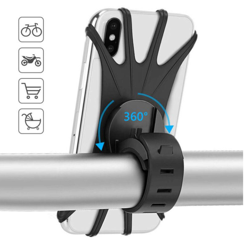 Silicone adjustable flexible mobile phone holders for bike 3