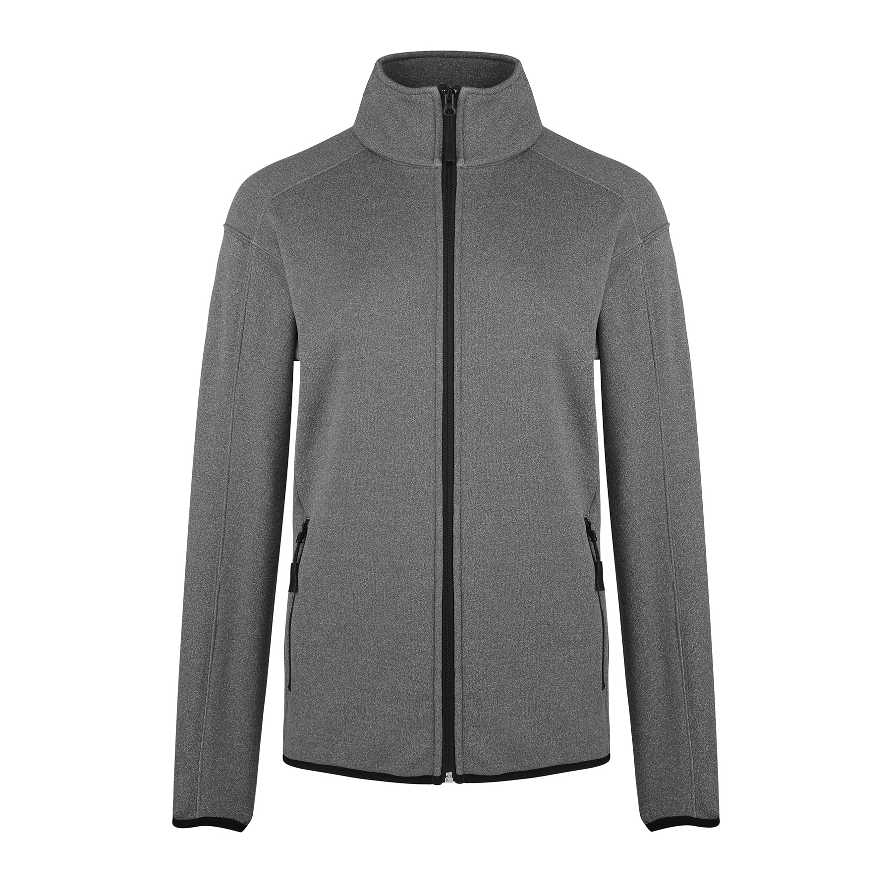 Women's Heathered Sweater Full-Zip Fleece Jacket 2
