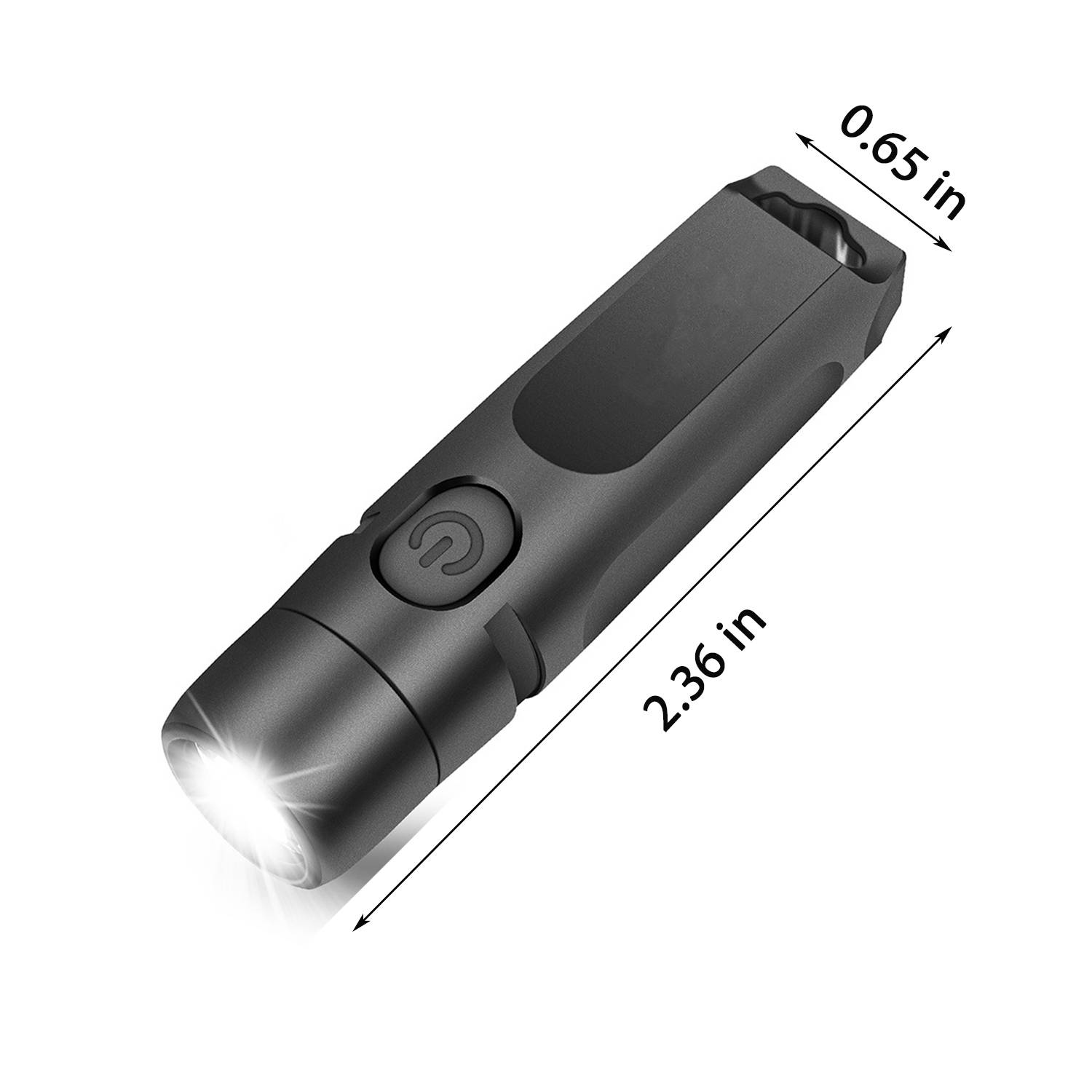 Mini Rechargeable Aluminum EDC Keychain Flashlight 6
