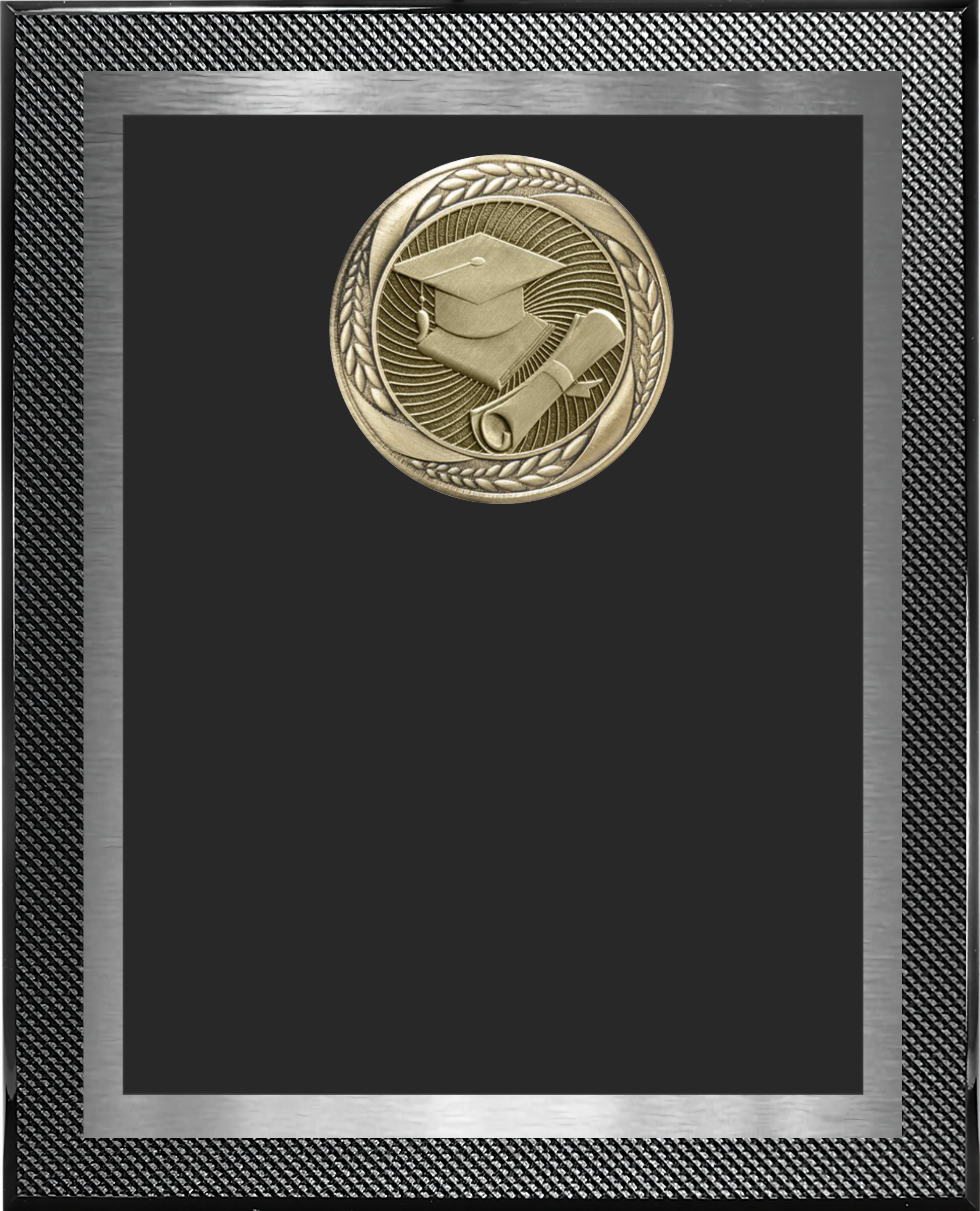 Piano Carbon Fiber Plaque w/Medallion Over Double Plate 11