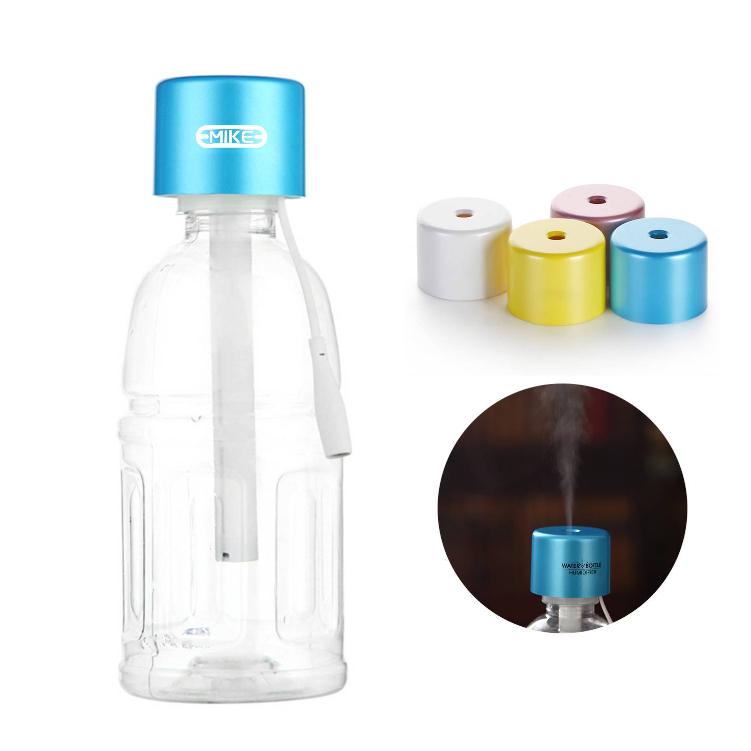 USB Mini Bottle Cap Humidifier 7