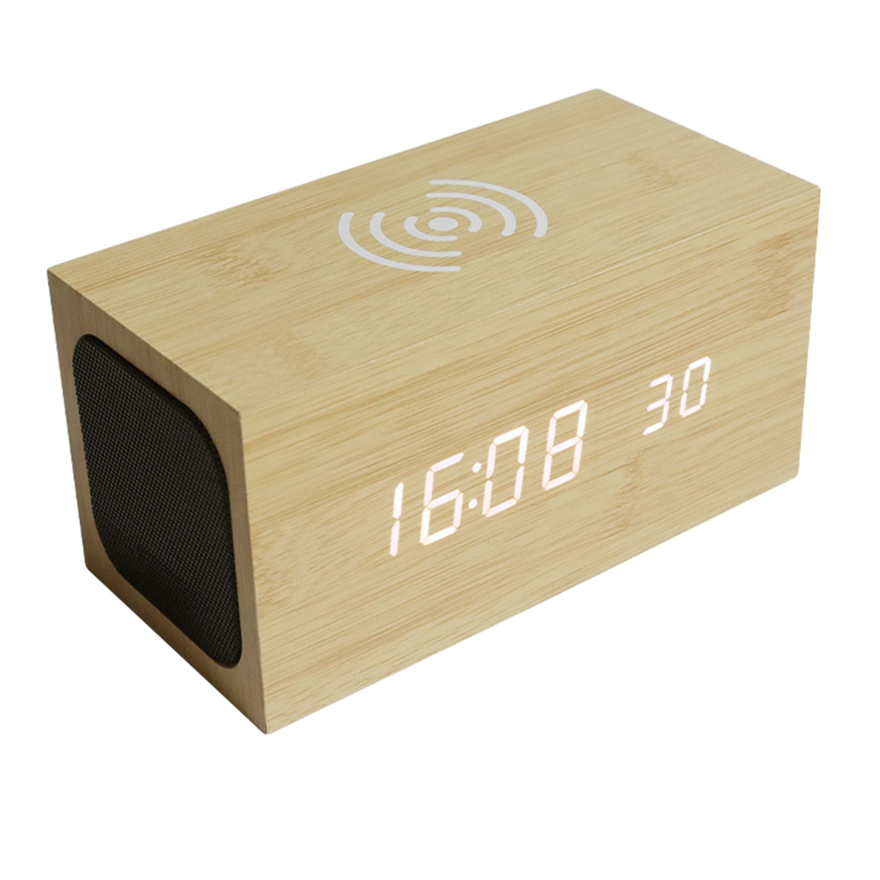 Multifunction Wood Alarm Clock 3