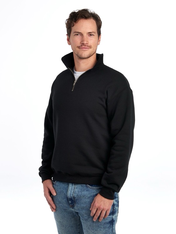 JERZEES Super Sweats® NuBlend® Unisex Quarter-Zip Cadet Collar Sweatshirt 12