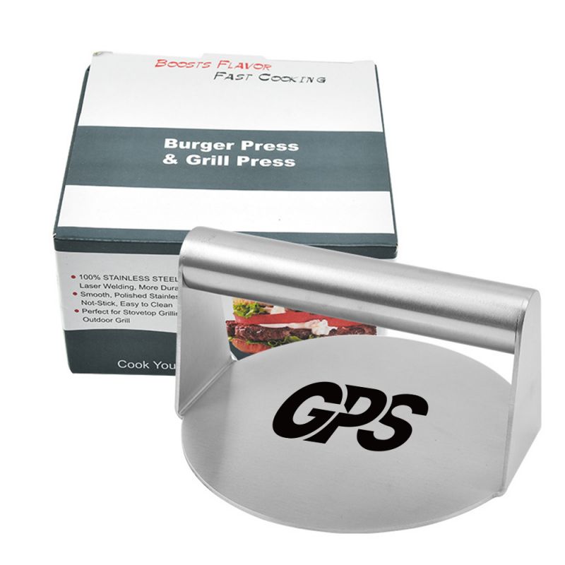 5 5/8 " Stainless Steel Burger Patty Press -Square 2