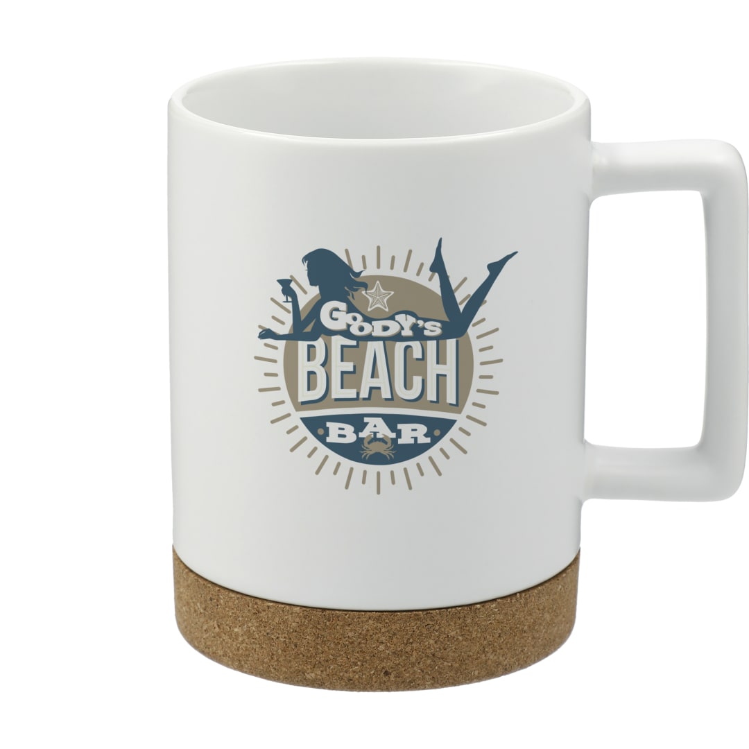 Bates 15oz Ceramic Mug w/ Cork Base 16