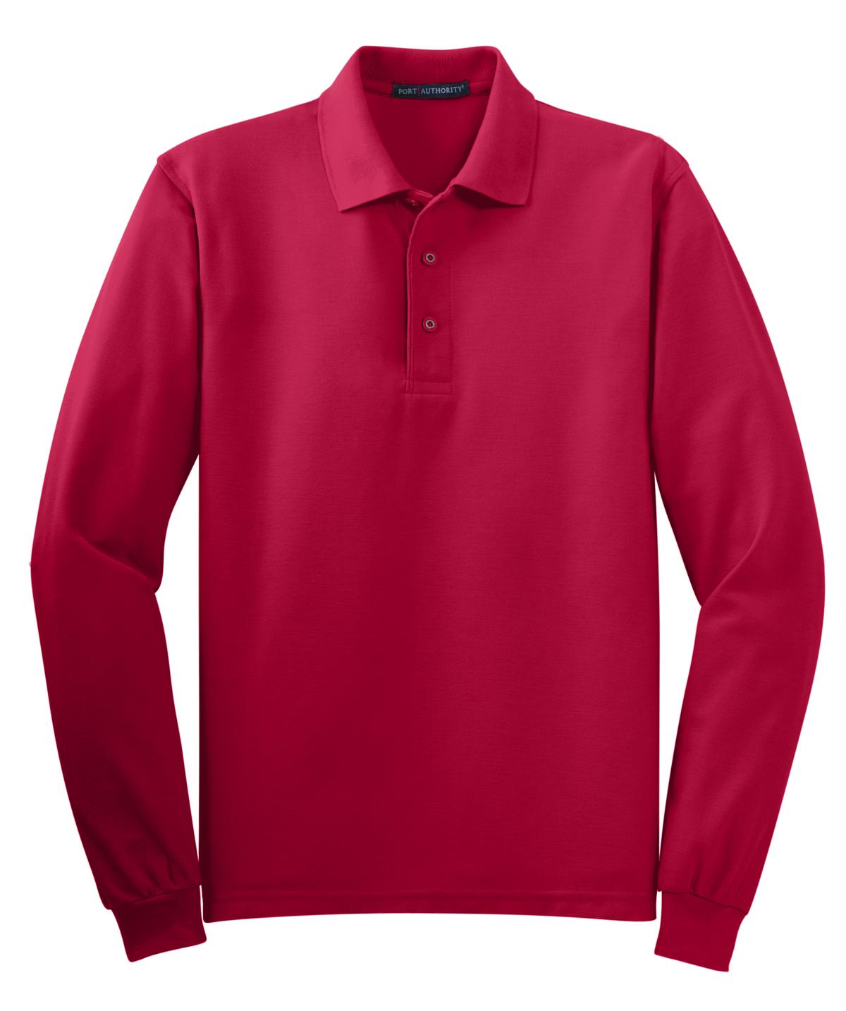 Port Authority Silk Touch Long Sleeve Polo. K500LS 10