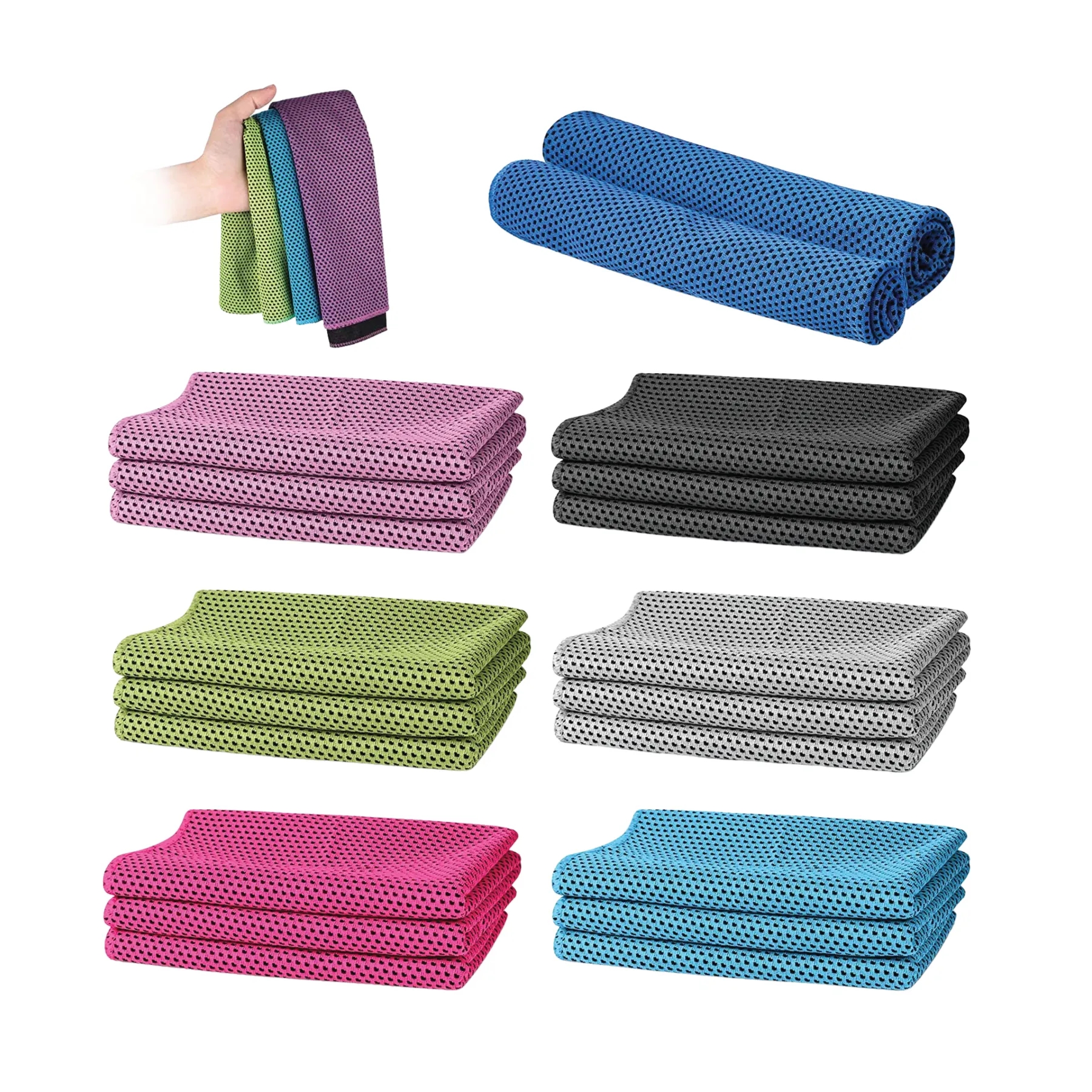 Half Sized Cooling Towel 21"L x 6"W