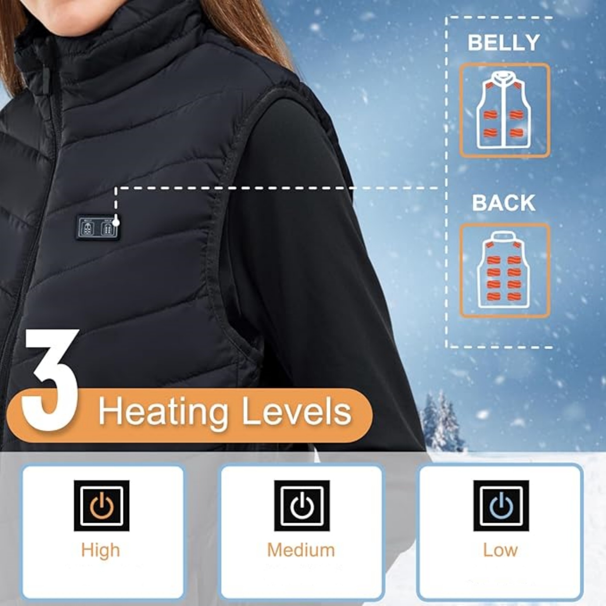Down Heated Jacket 21 Areas 4