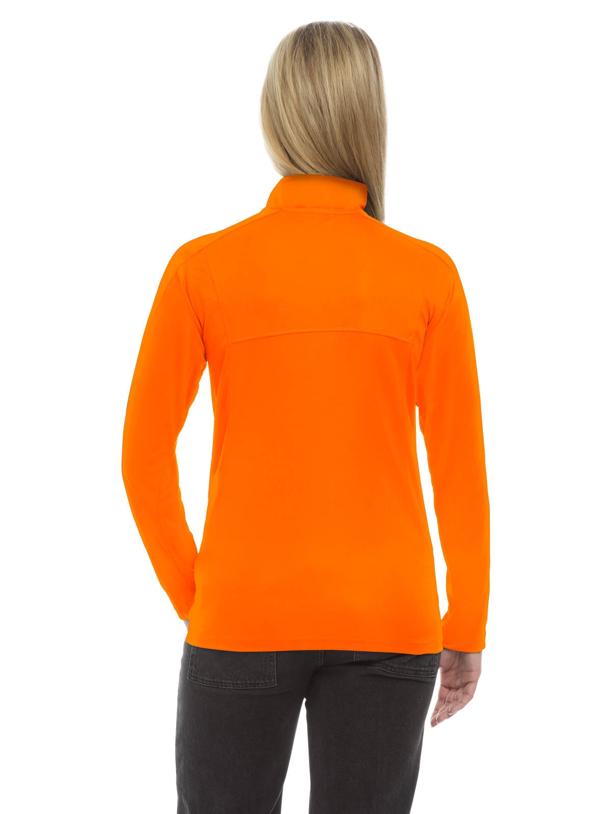 Blue Generation - Women's Pocketless Wicking Long Sleeve Zip Pullover 4