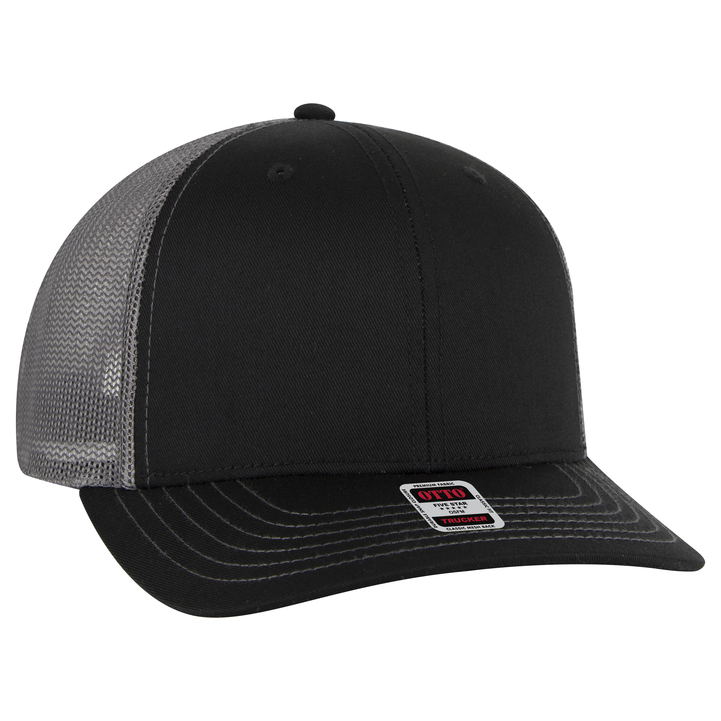 OTTO CAP® 6 Panel Mid Profile Mesh Back Trucker Hat 42