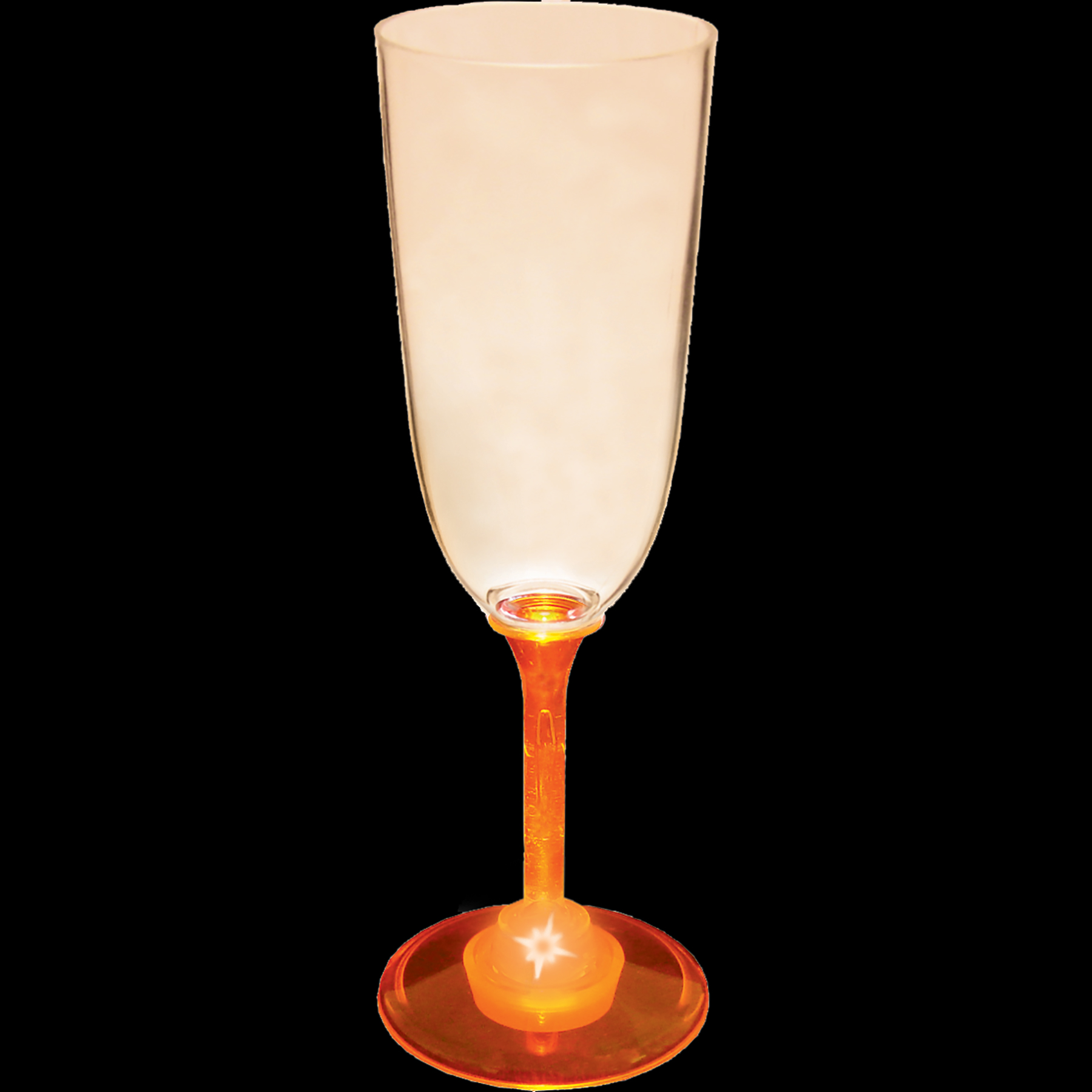 7oz Light Up Standard Stem Plastic Champagne Flute 15