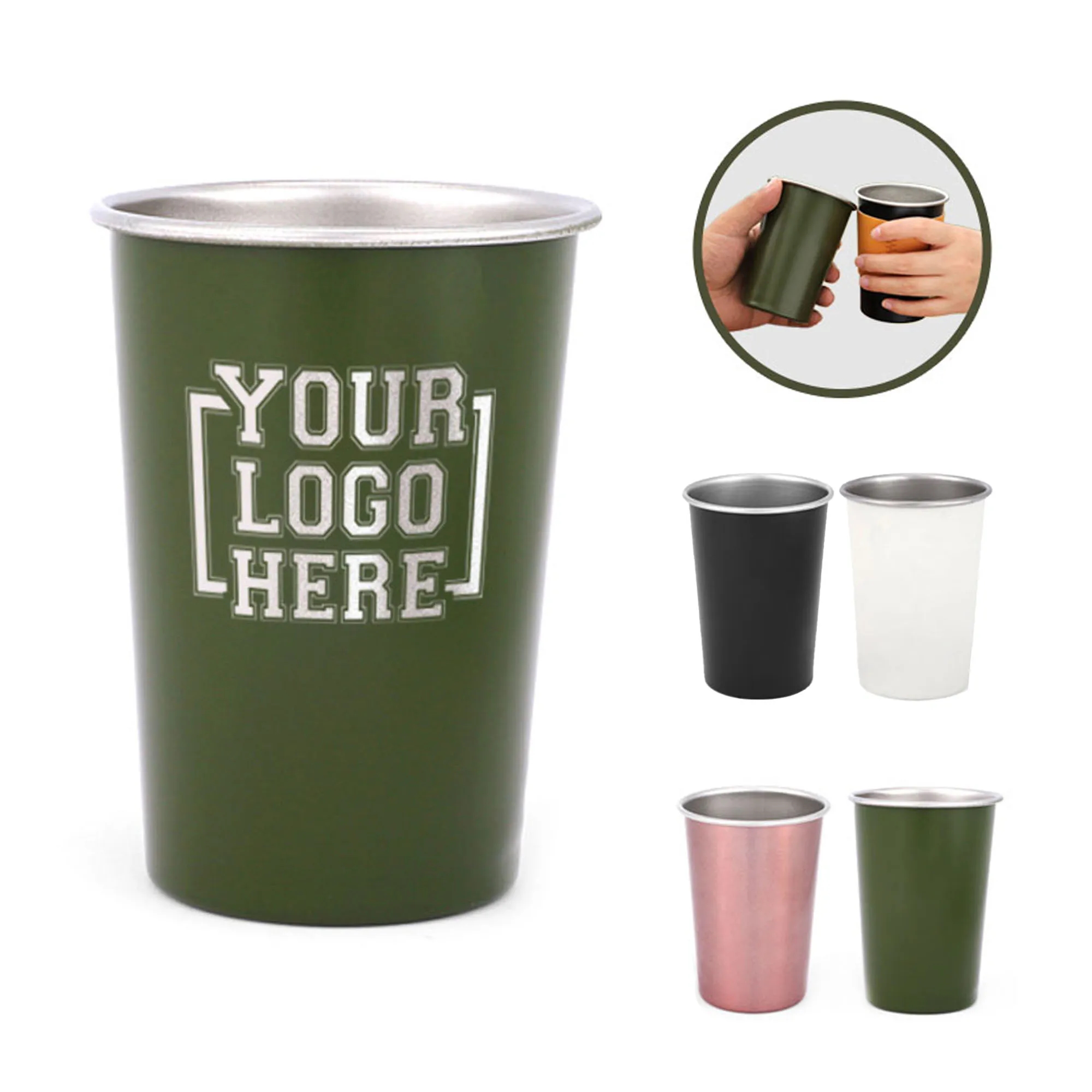 12oz Party Drink Aluminum Beer Cup 7