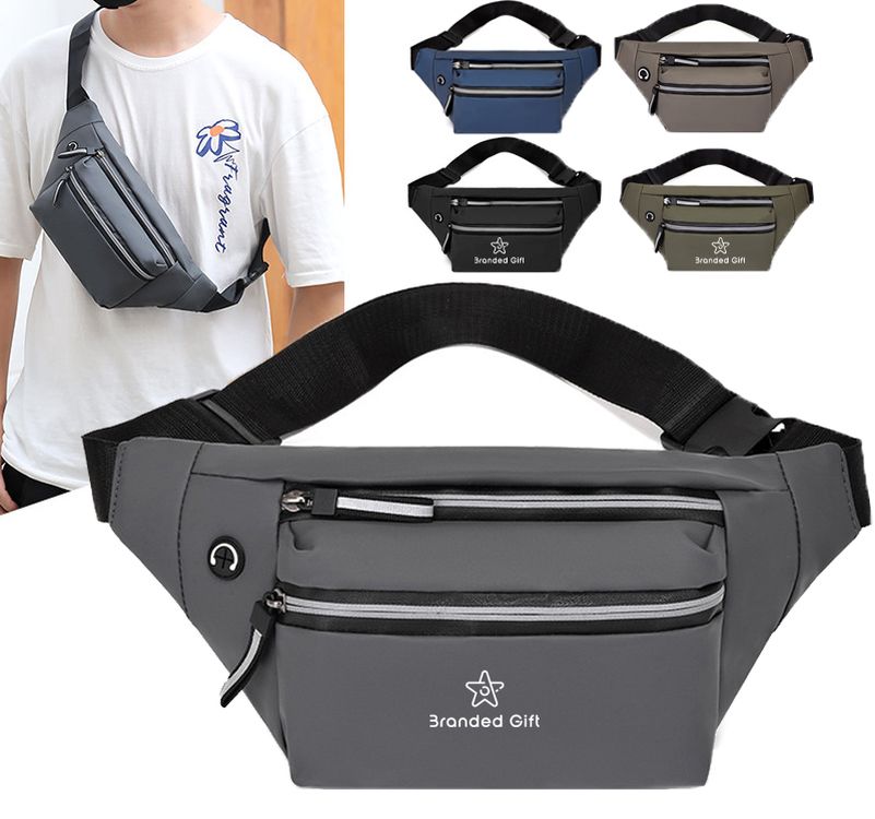 Waist Bag Waterproof Multi-Layer Large Capacity Shoulder Crossbody Bag 1