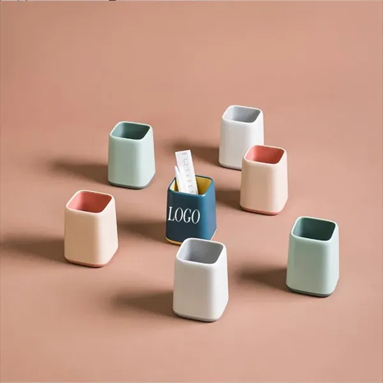 Two-color Stitching Multifunctional Storage Pen Holder 1