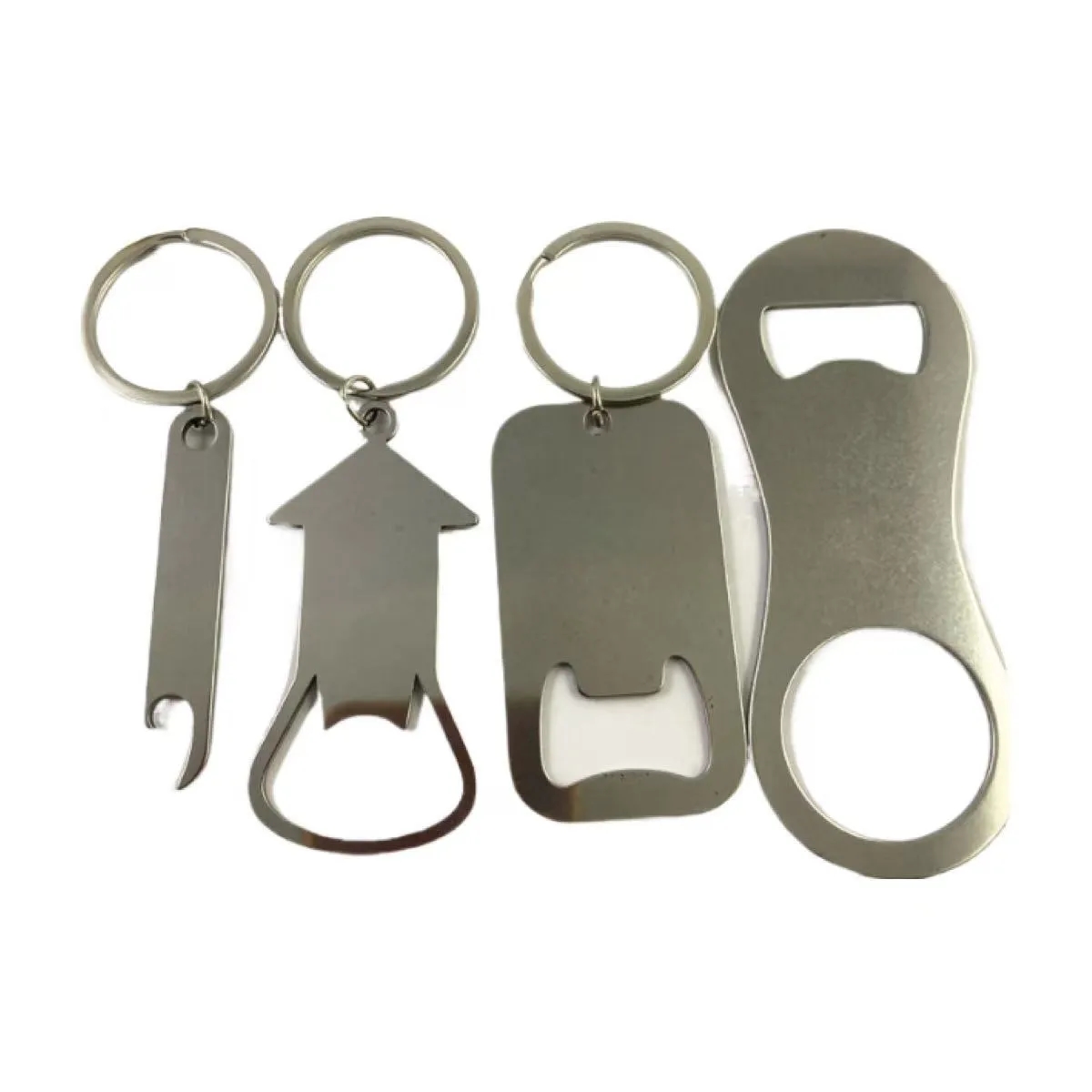 Creative Stainless Steel Bottle Opener Keychain 1