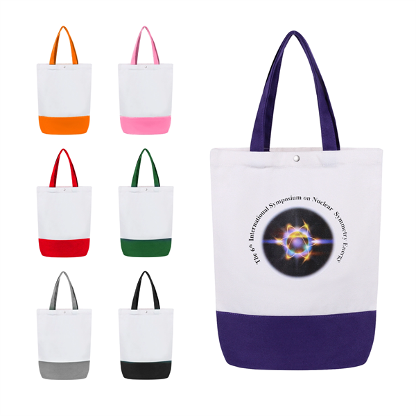 Two Tone Canvas Tote Bag
