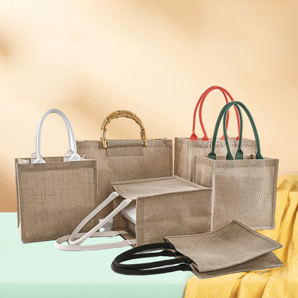 Knitted Beach Jute Handbag