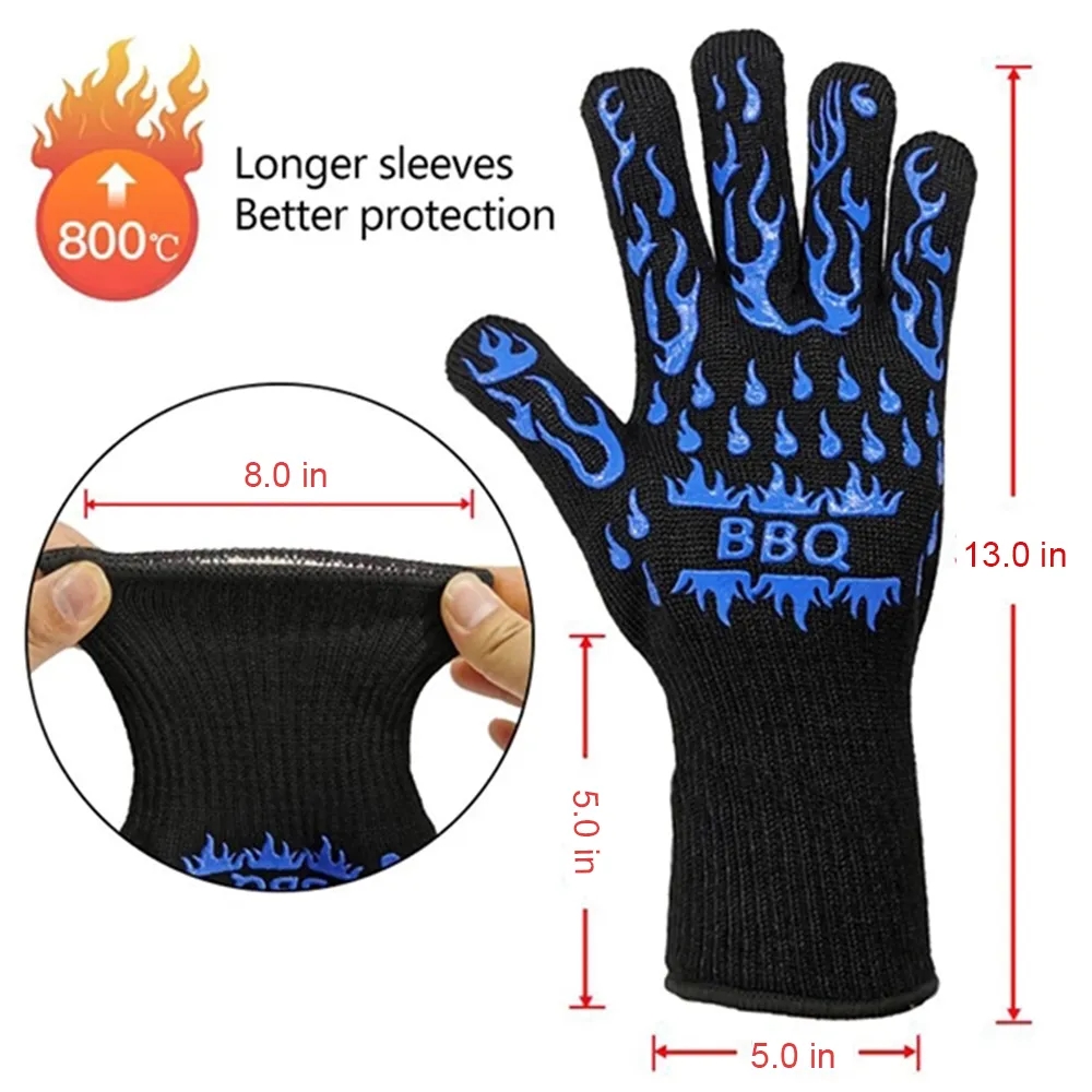 BBQ Grill Oven Gloves 6