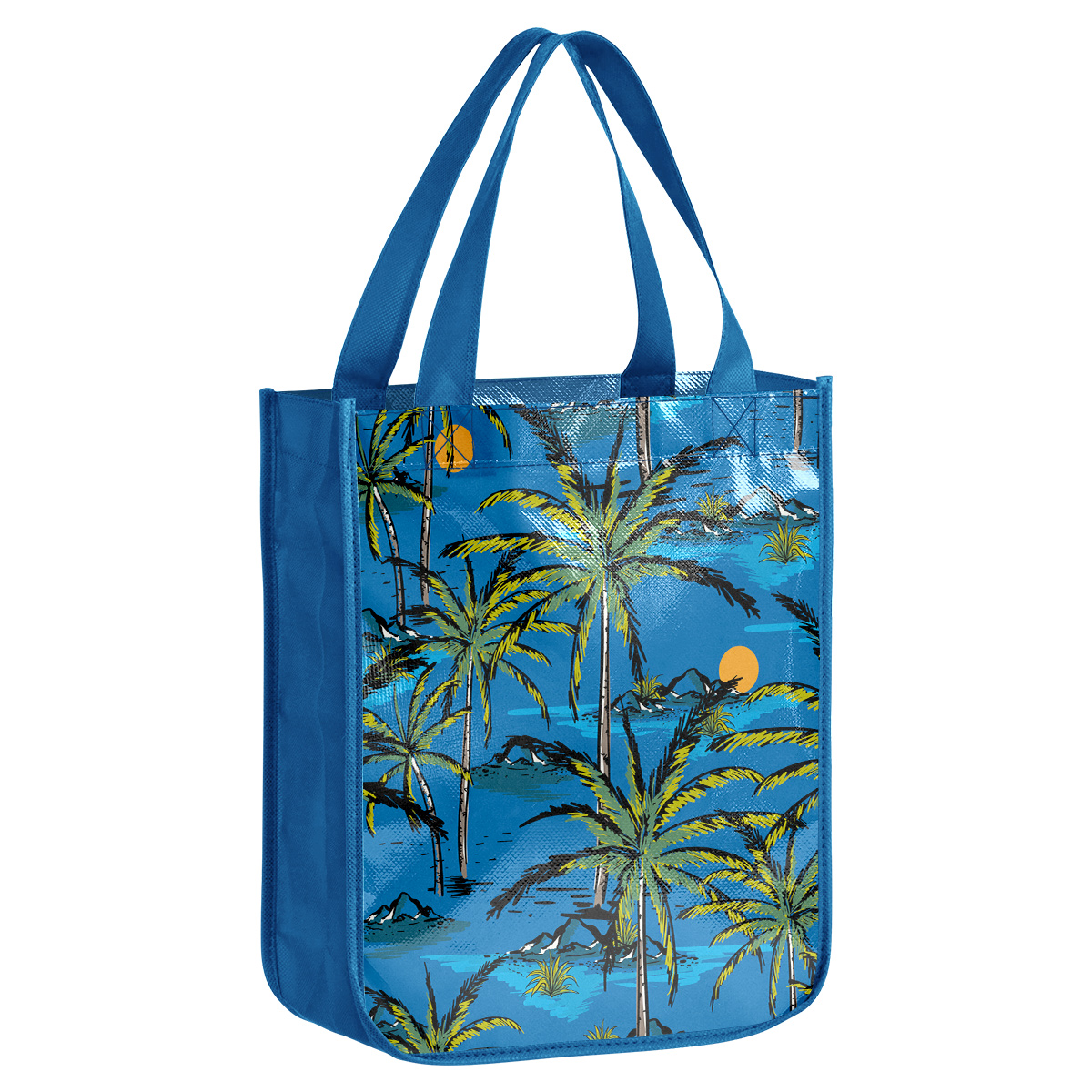 Custom 105gsm Laminated Tote Bag with Round Corner (12'' L x 16'' W x 6'' H) 10